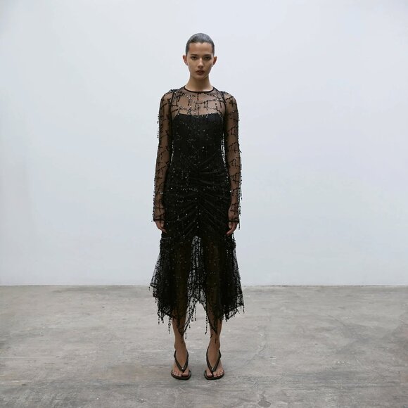 Paris Georgia Bianca Fringe Dress - Picture 3 of 6